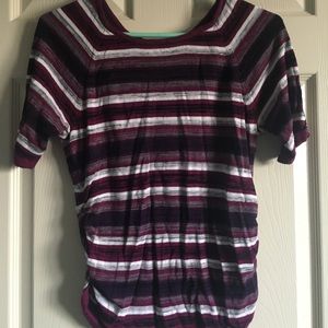 Short sleeve purple shirt